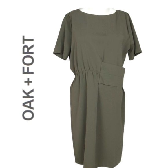 OAK + FORT Shirt Dress💚 - Picture 1 of 8
